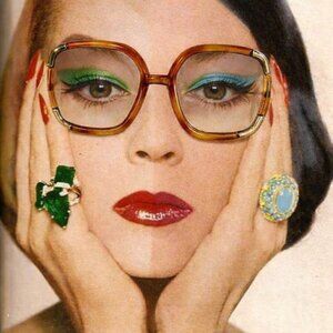 Vintage Iconic Ted Lapidus Sqaure Oversized Sunglasses